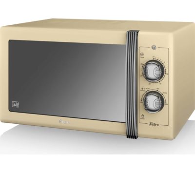 SWAN  Retro SM22070CN Solo Microwave - Cream
